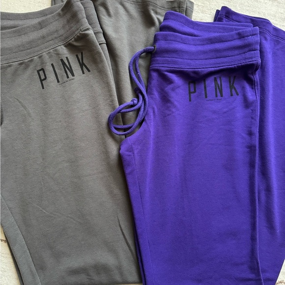 Victoria's Secret PINK Flare Bottom Pants - Charcoal and purple - Picture 11 of 11